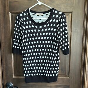 Black and White Polka Dot Sweater